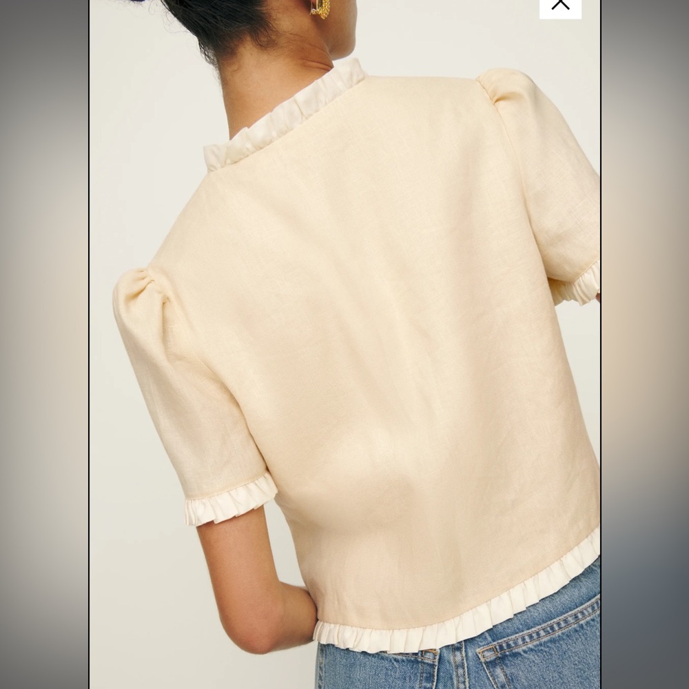 Reformation Bess Linen Top - Picture 3 of 9